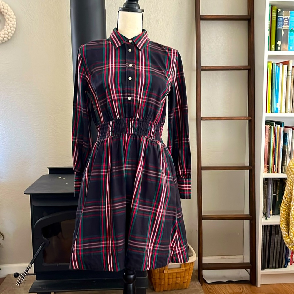 Free Assembly A-line plaid dress, size small